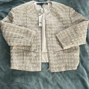 New with tags Theyskens Theory tweed 3/4 sleeve jacket